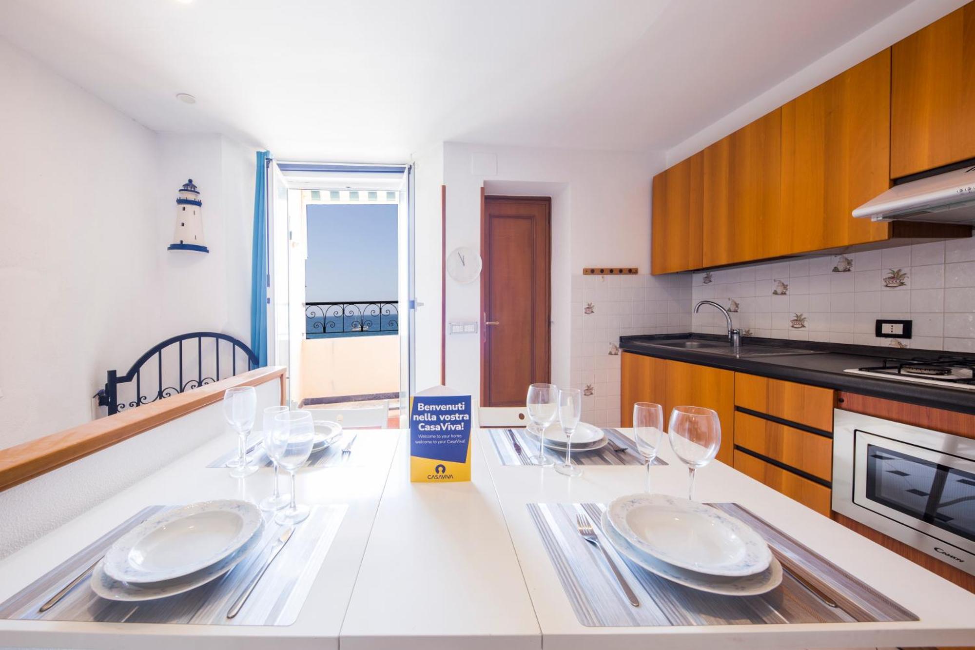 Casaviva Family Beachfront House In Camogli Kültér fotó
